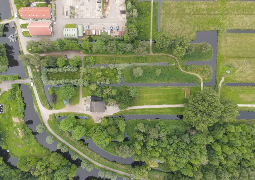 Luchtfoto Hendrikshoeve Krimpenerwaard
