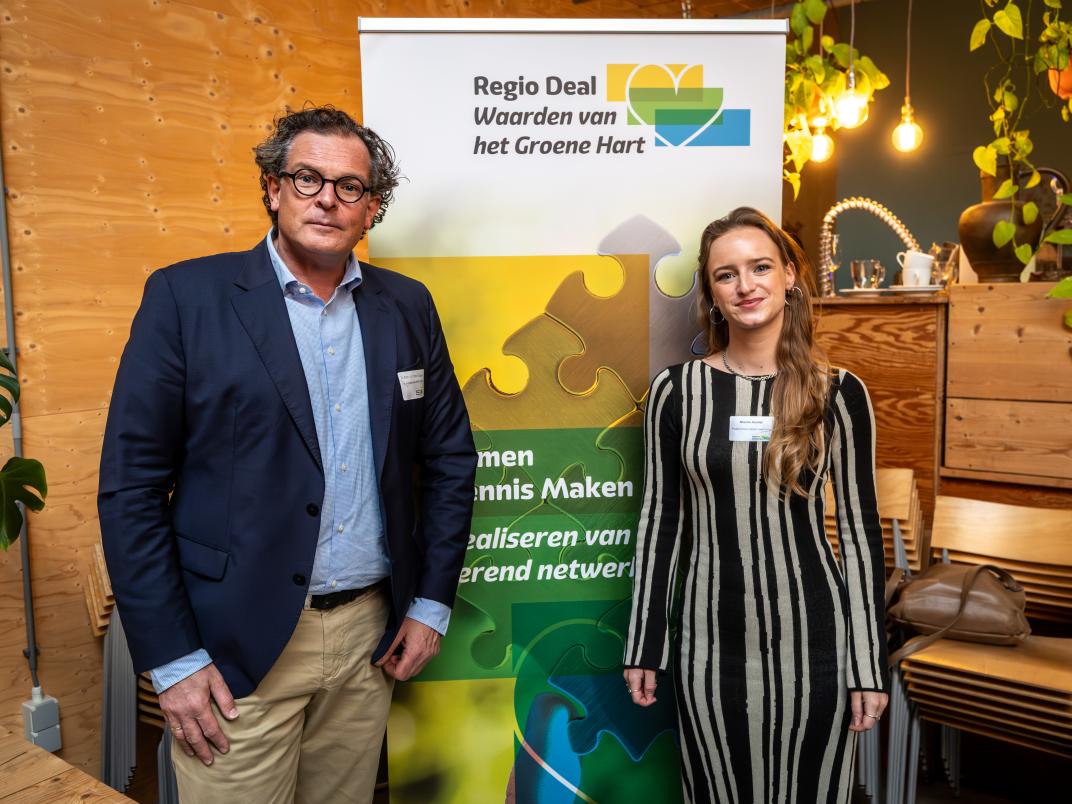 Programmasecretaris Nienke Aaldijk en programmamanager Jeroen Willem Klomps